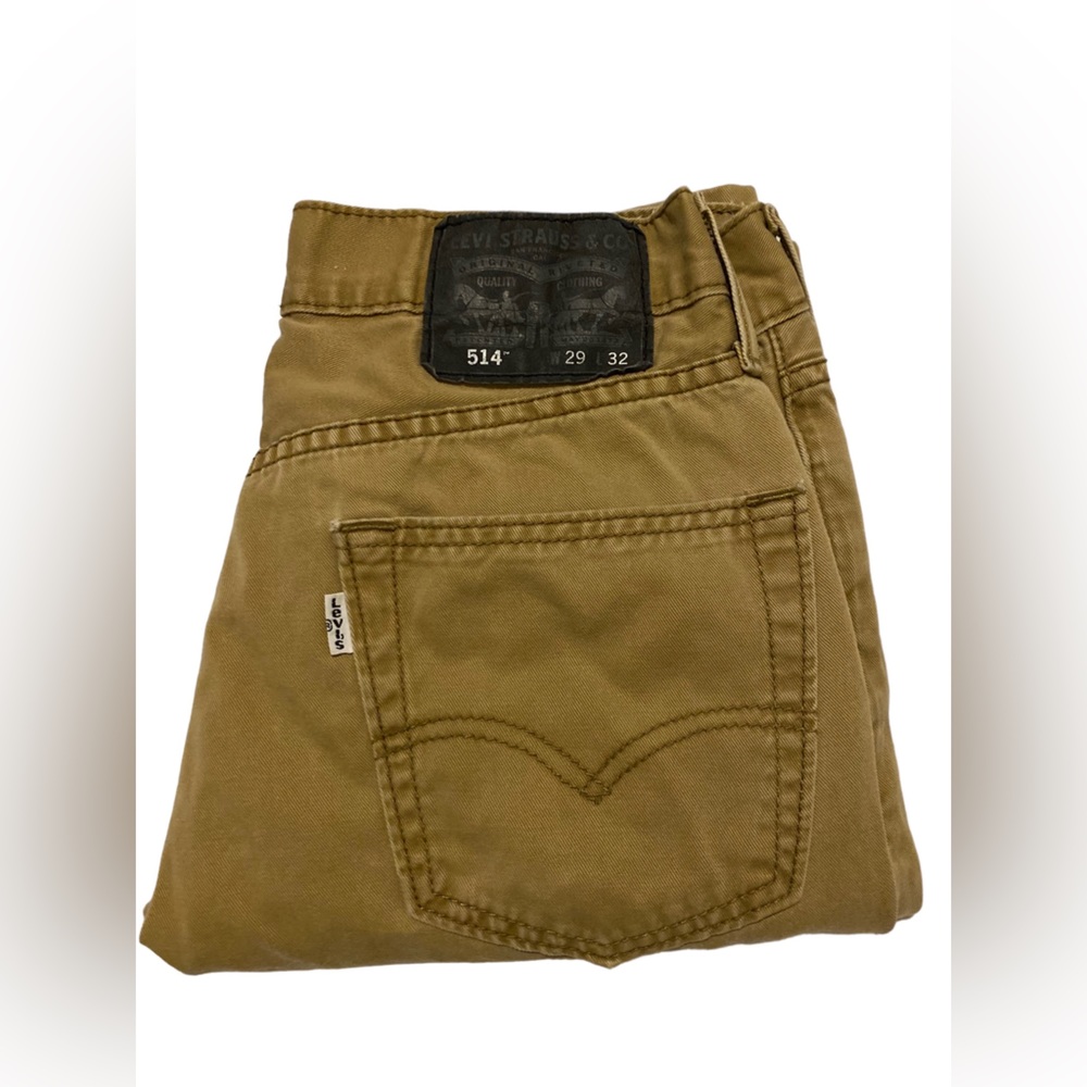 Levi’s 514 Khaki Pants Regular Fit Straight Size 29/32 Color Tan Outdoor